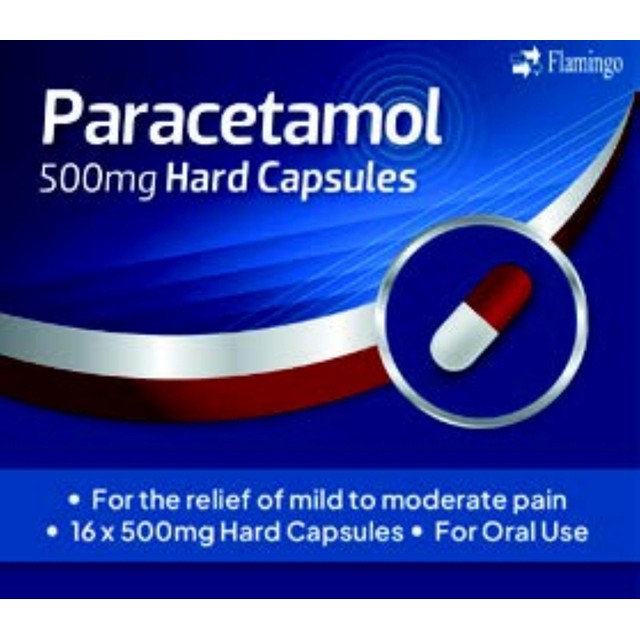 Flamingo Pharma paracetamol capsules 16 pack - British product