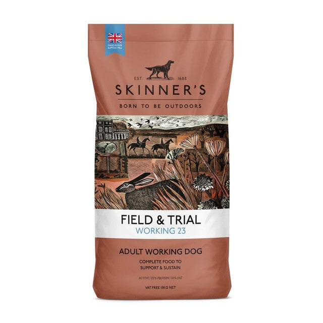 Skinners Field & Trial Working 23 dry dog food 15kg (British brand)