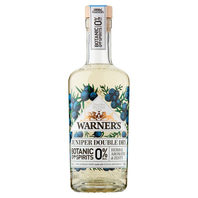 Warner's Juniper Double Dry 0% non-alcoholic spirit 50cl (British brand)