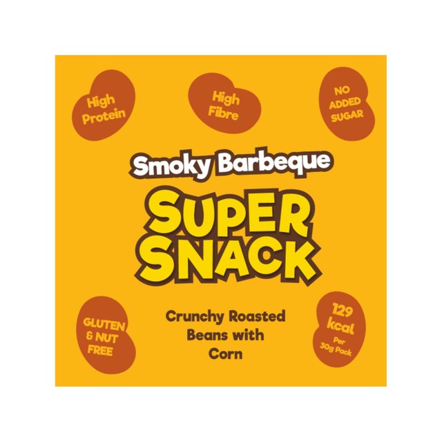 Good4U Smoky Barbecue roasted bean and corn snack 130g, UK version