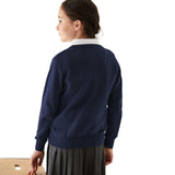 M&S cotton school jumper navy 3-4 years, imported from the UK