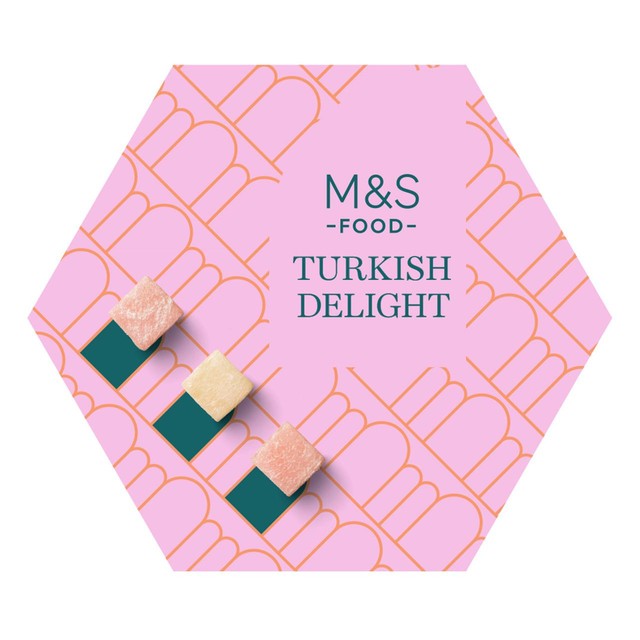 M&S Rose and Lemon Flavoured Turkish Delight 325g, imported from the UK
