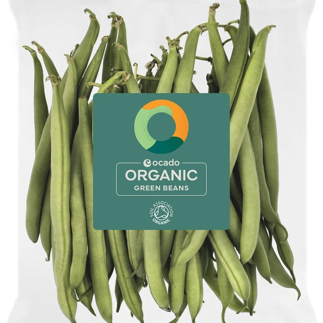 Ocado Organic Green Beans 225g, imported from the UK
