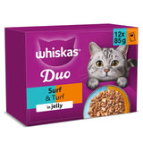 Whiskas Surf & Turf cat food pouches 12 x 85g (British brand)