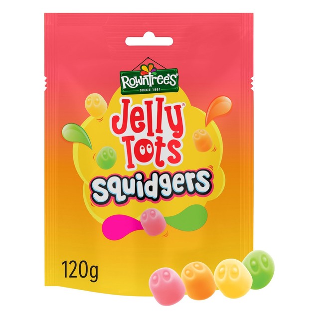Rowntree's Jelly Tots Squidgers chewy sweets 120g, UK version