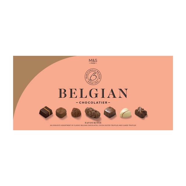 M&S Belgian chocolate favourites assortment 575g, imported from the UK