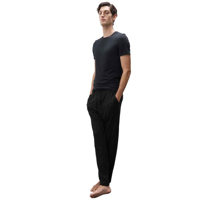 M&S cotton modal pyjama bottoms black 2XL, imported from the UK