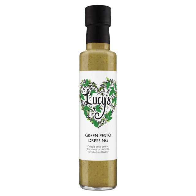 Lucy's Dressings green pesto dressing 250ml, UK version