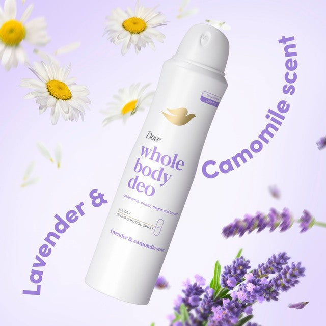 Dove lavender chamomile whole body deodorant spray - British product