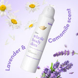 Dove lavender chamomile whole body deodorant spray - British product