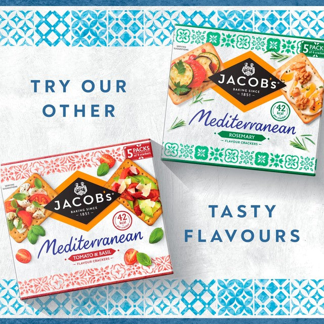 Jacob's Mediterranean Pinch of Salt crackers 5 x 38g multipack, UK version