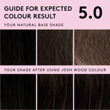 Josh Wood Colour hair colour kit Shade 5.0 Dark Brown 110ml, UK version