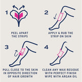 Veet wax strips for legs normal skin 40 strips (British brand)