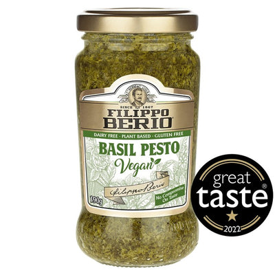 M&S Filippo Berio Vegan Basil Pesto Sauce 190g- Buy online at McGrocer