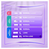 Always Dailies Liners extra long scented 48 count (British brand)