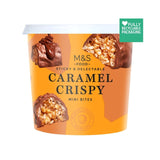 M&S Caramel Crispy Mini Bites 195g, imported from the UK