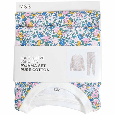 M&S M&S Pyjama Fleuri Ditsy 6-7 Ans Ivoire - Acheter en ligne sur McGrocer