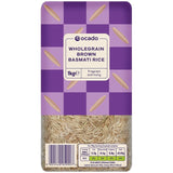 Ocado Wholegrain Brown Basmati Rice 1kg, imported from the UK