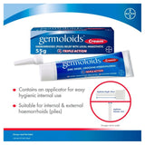 Germoloids Triple Action Haemorrhoids Cream 55g, UK version
