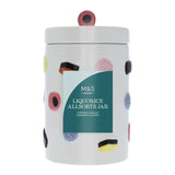 M&S liquorice allsorts sweets jar 450g, imported from the UK