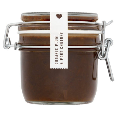 M&S Daylesford Organic Plum & Port Chutney 220g- Buy online at McGrocer