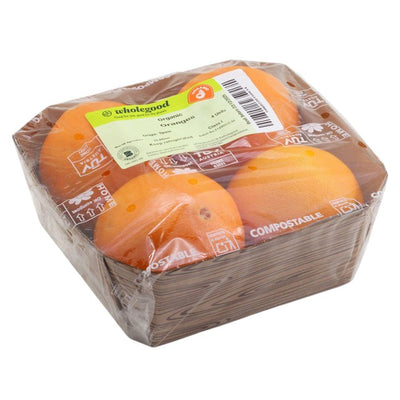 Wholegood Bio-Orangen, 4er-Pack Obst, frische Zitrusfrüchte