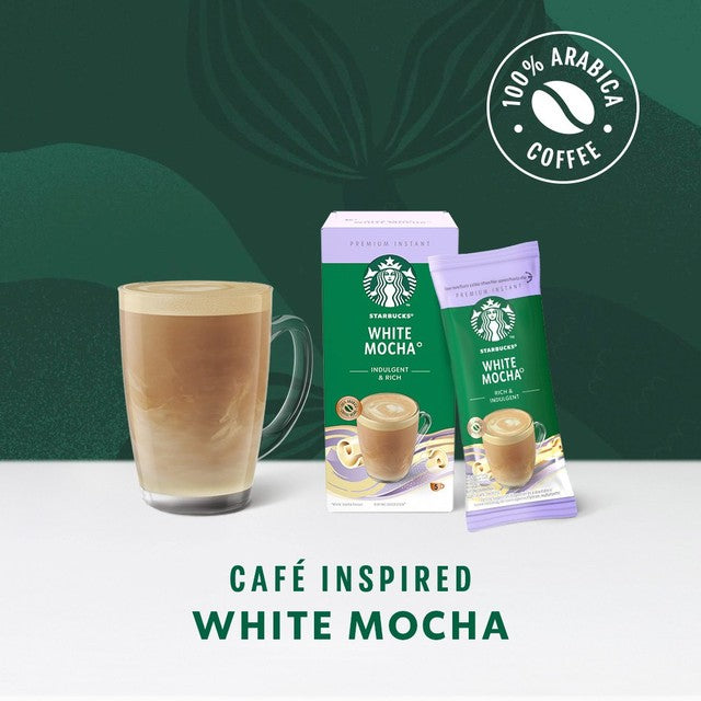 Starbucks White Mocha frothy coffee mix 5 sachets (British brand)