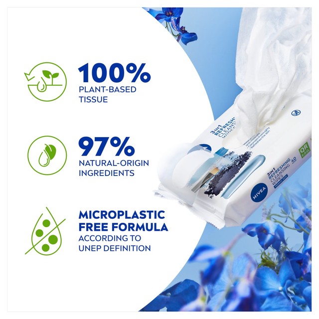 NIVEA Face Wipes Normal Skin 40 pack, imported from the UK