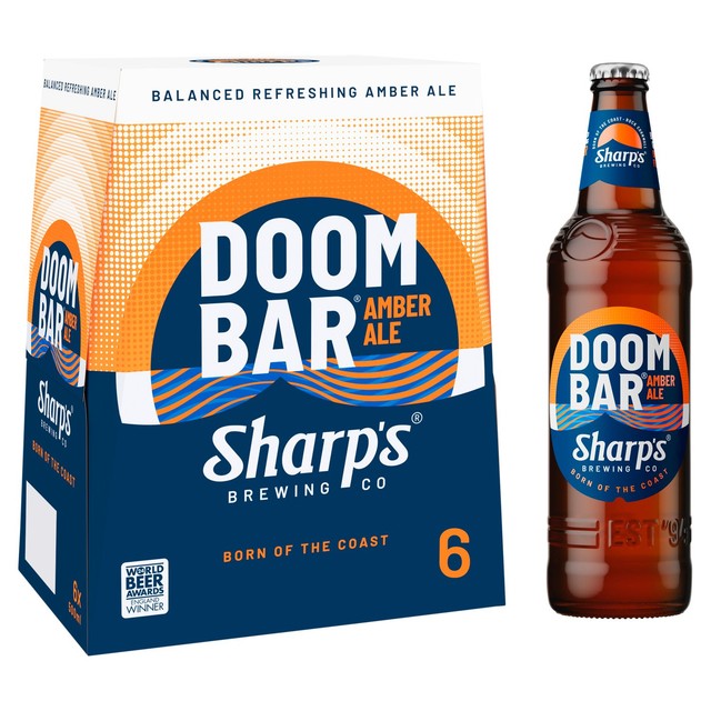 Sharps Doom Bar Amber Ale beer 6 x 500ml (British brand)