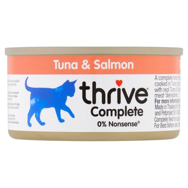 Thrive wet cat food Tuna & Salmon 75g (British brand)