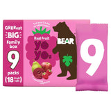 Bear Yoyos fruit rolls raspberry family pack (British brand)