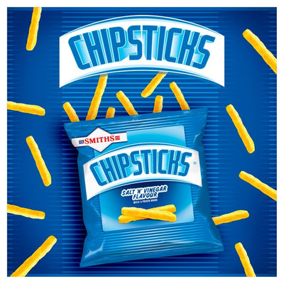 Smiths Chipsticks Salt & Vinegar Crisps 6 x 17g