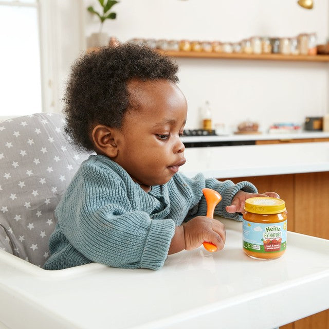 Heinz egg custard baby food 6x120g, UK version