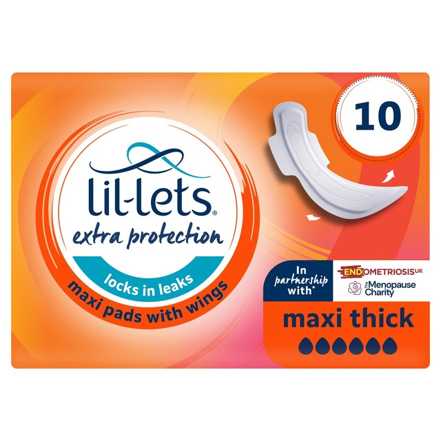 Lil-Lets Extra Protection Ultra Maxi Pads 10 Pack, UK version