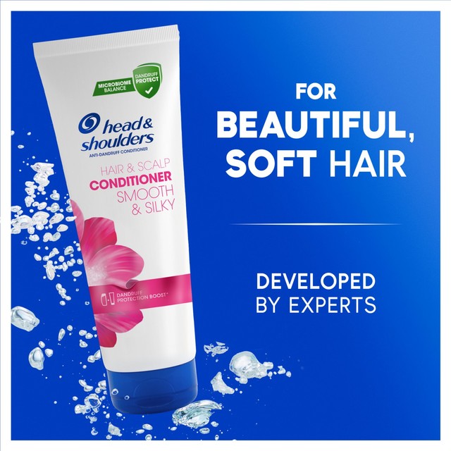 Head & Shoulders Smooth Silky Hair Conditioner 275ml, UK version