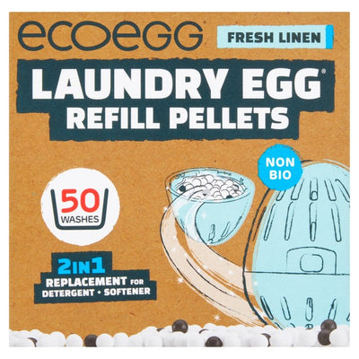 Ecoegg Fresh Linen Waschmittel-Pellet-Nachfüllpackung für 50 Waschgänge