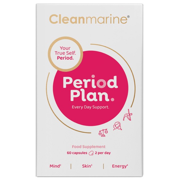Cleanmarine Period Plan women's health supplement 60 capsules - British product