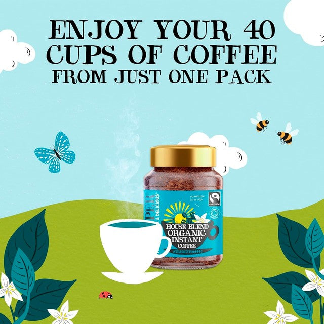 Clipper medium roast freeze-dried instant coffee 100g - British product