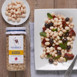 Navarrico Round White Haricot Beans Alubias Blancas 600g, imported from the UK