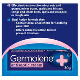 Germolene Antiseptic Dual Action Cream 30g - British product