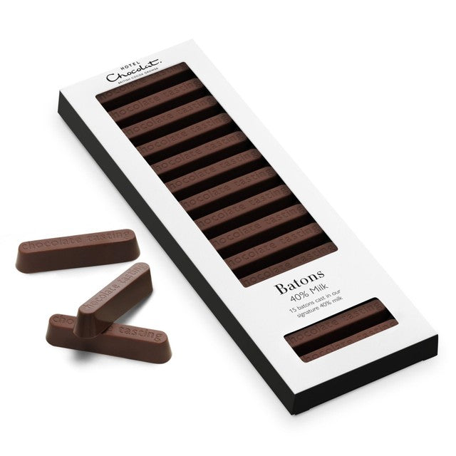 Hotel Chocolat 40% milk chocolate batons 120g, UK version