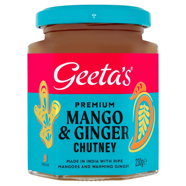 Geeta's Mango & Ginger Chutney 230g, UK version