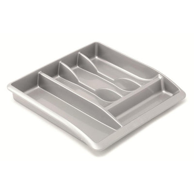 M&S Addis Metallic Plastic Drawer Organiser for Cutlery 38.5x40x6cm- Buy online at McGrocer