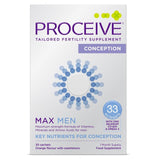 Proceive men's fertility supplement max orange sachets 30 sachets, imported from the UK