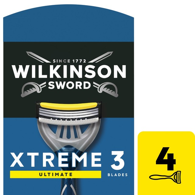 Wilkinson Sword Xtreme 3 Ultimate Plus men's disposable razors (British brand)