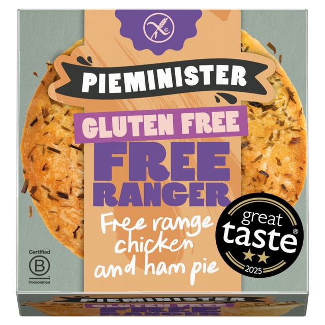 Pieminister gluten free chicken ham leek pie 260g, imported from the UK