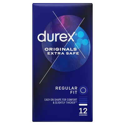 M&S Durex Originals Ekstra Sikre Kondomer Vanlig Passform 12 Pakning - Kjøp online hos McGrocer
