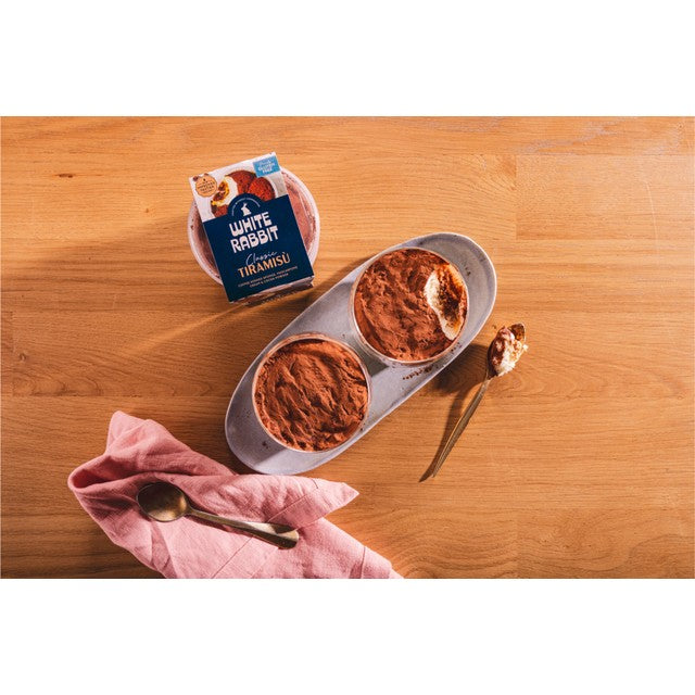 White Rabbit Classic Tiramisu dessert 2 x 95g (British brand)