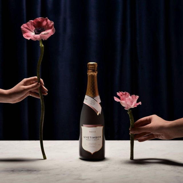 Nyetimber Rosé sparkling wine 75cl, imported from the UK