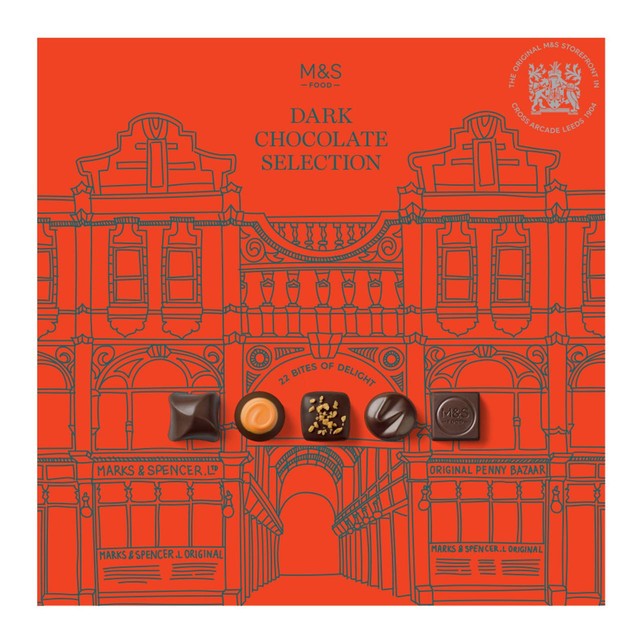 M&S dark chocolate selection box 292g, imported from the UK